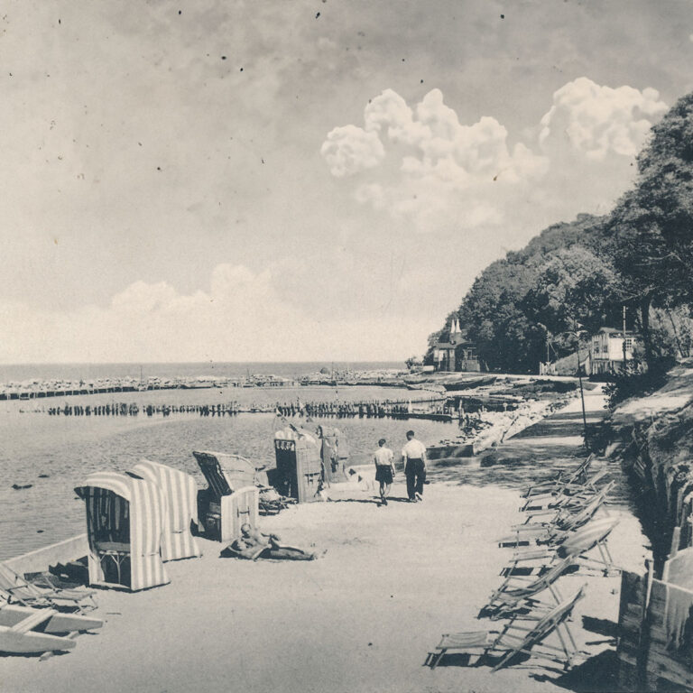 Strandabschnitt vor 100 Jahren in Lohme